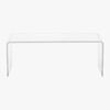 peekaboo clear coffee table. 37.5"Wx21.25"Dx13.75"H