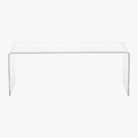 peekaboo clear coffee table