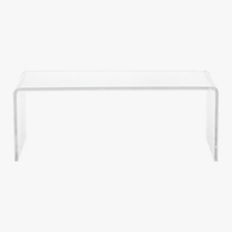 peekaboo clear coffee table