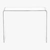 peekaboo clear console table. 38"Wx15.25"Dx29"H