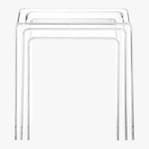 peekaboo clear nesting tables set of three