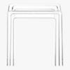 peekaboo clear nesting tables set of three