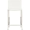 phoenix ivory 24" counter stool. overall: 17"Wx19"Dx33.5"Hseat: 24"H