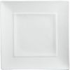 platform salad plate. 8"sq.x.75"H