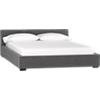 plush grey bed