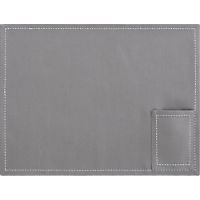 pocket grey placemat