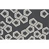 polygon dhurrie charcoal rug.