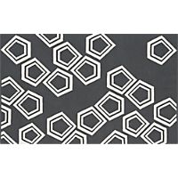 polygon dhurrie charcoal rug 5'x8'