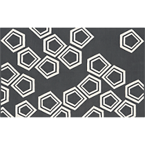 polygon dhurrie charcoal rug