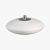 polyterrazzo oil lamp. 10"dia.x4.5"H