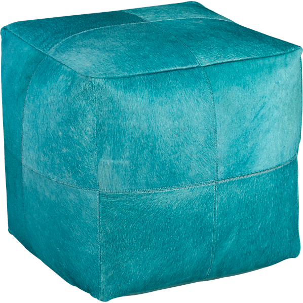 knitted graphite pouf CB2