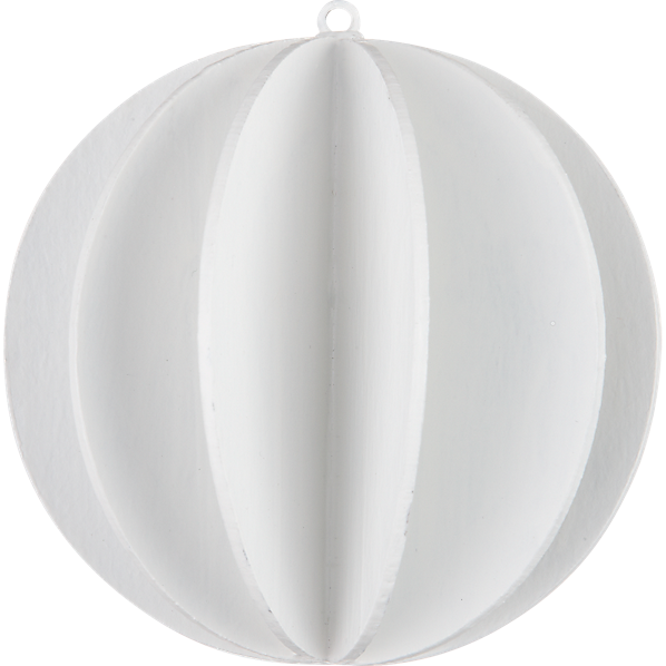 PulpBallWhiteOrnamentF12