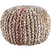 recycled pouf.
