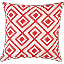 red diamonds 20" pillow