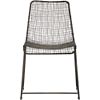 reed zinc chair. overall: 19"Wx19"Dx31"Hseat: 17.5"H