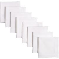 set of 8 restaurant white cocktail napkins