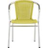 rex chartreuse arm chair.overall: 20"Wx23"Dx28.5"Hseat: 17.25"H