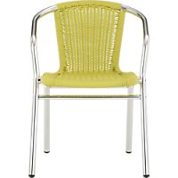 rex chartreuse arm chair