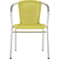 rex chartreuse arm chair