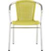 rex chartreuse arm chair