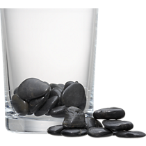 black river stones