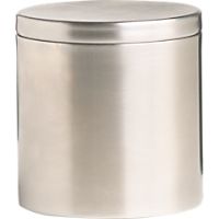 stainless steel canister with lid