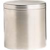 stainless steel canister with lid