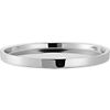 stainless steel shiny bar tray. 13.75"dia.x1.25"H