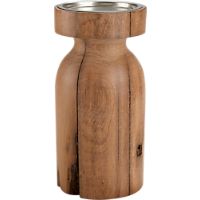 saal wood large candleholder