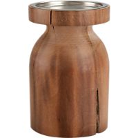 saal wood small candleholder