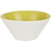 chartreuse shell bowl. 5"dia.x2.5"H