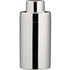 stainless steel shiny mini cocktail shaker. 18 oz.; 3"dia.x5.75"H