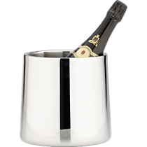stainless steel shiny champagne-wine bucket