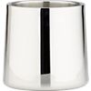 stainless steel shiny champagne-wine bucket. 7.75"dia.x7.25"H