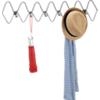 6 hook gauge metal coat rack