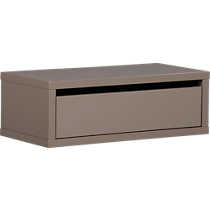 slice grey wall mounted storage shelf