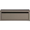 slice grey wall mounted storage shelf. 23.75"Wx11.5"Dx8"H