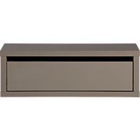 slice grey wall mounted storage shelf