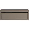 slice grey wall mounted storage shelf