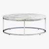 smart round marble top coffee table