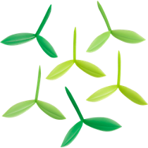 sprout bookmarks set of six