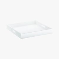 square hi-gloss white tray