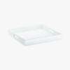 square hi-gloss white tray