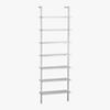 stairway white wall mounted bookcase