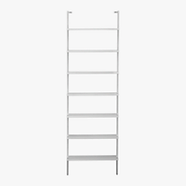 stairway 96" wall mounted bookcase
