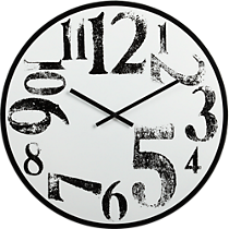 stamped numbers clock