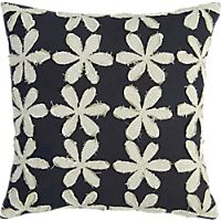 stitched flower 16" pillow
