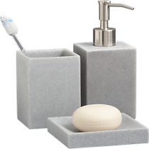 stone resin bath accessories