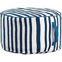 stripe woven swoon outdoor pouf
