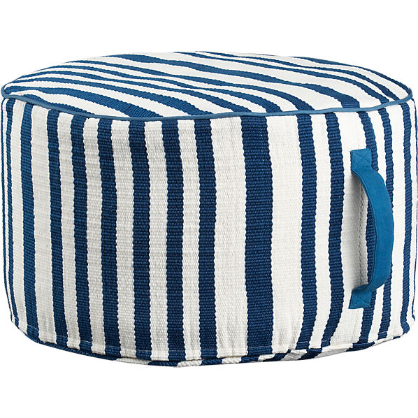 StripeWovenPoufSwoonS13